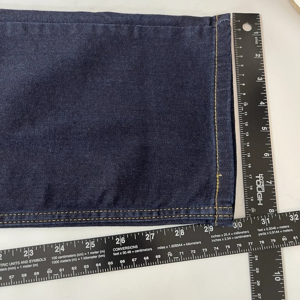 Levis Jeans Mens 36x30 Blue 513 Slim Straight Dark Wash Denim Grunge Preppy NEW